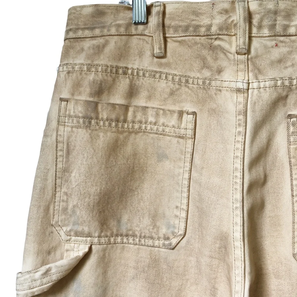 33x32 Urban Outfitters Men’s Distressed Carpenter Jean NWT Painter Jean Cream